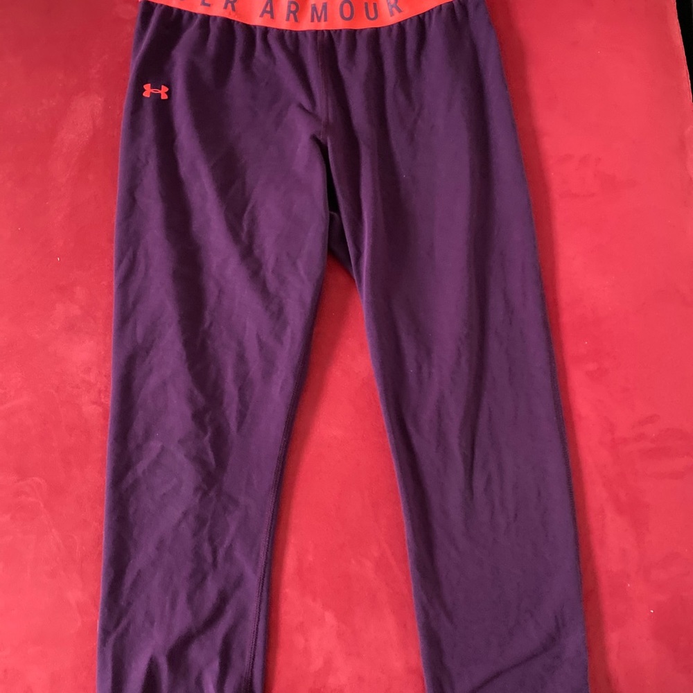 Maroon Under Armour leggings
